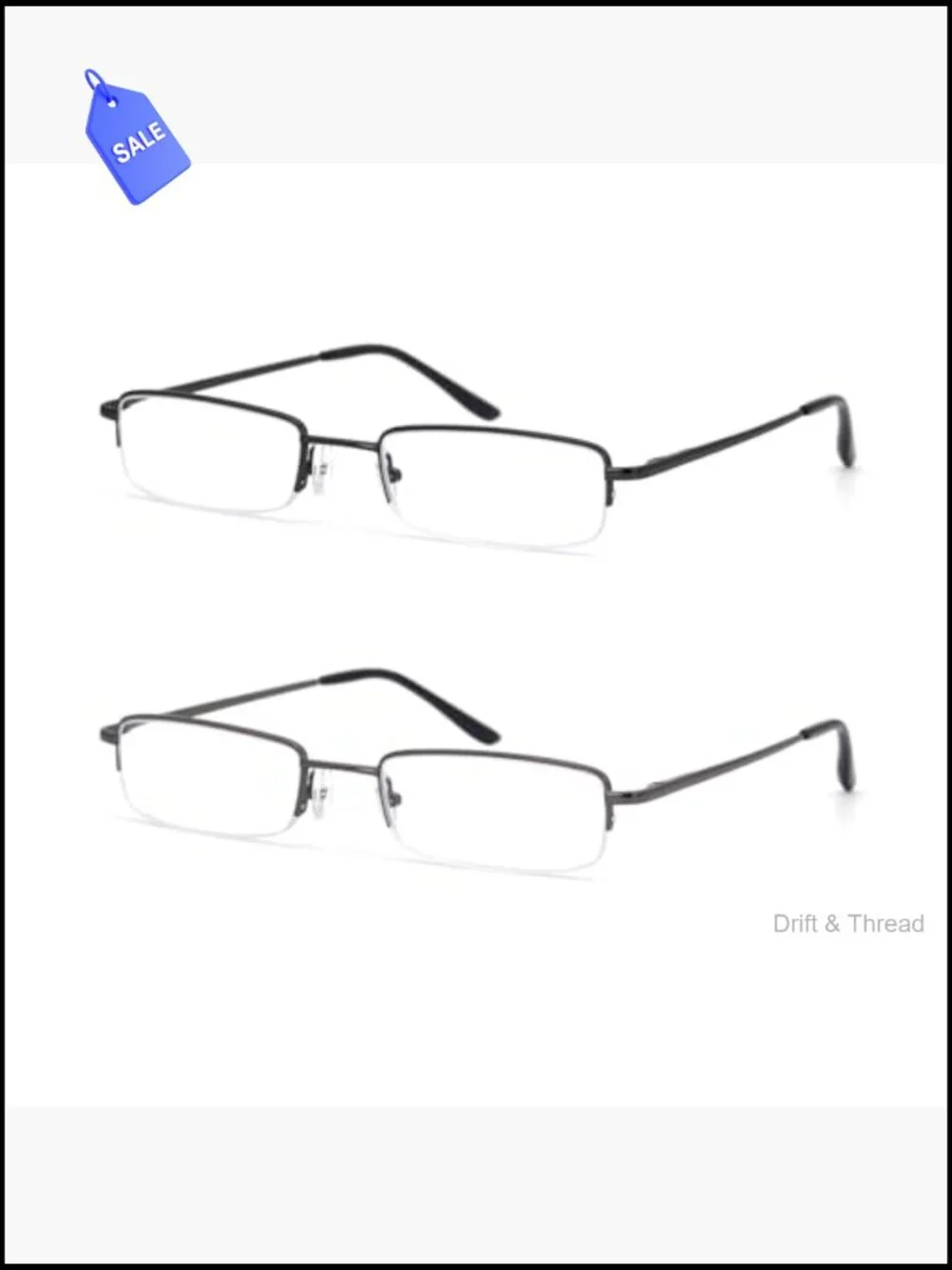 2-Pack Blue Light Blocking Reading Glasses with Hard Cases